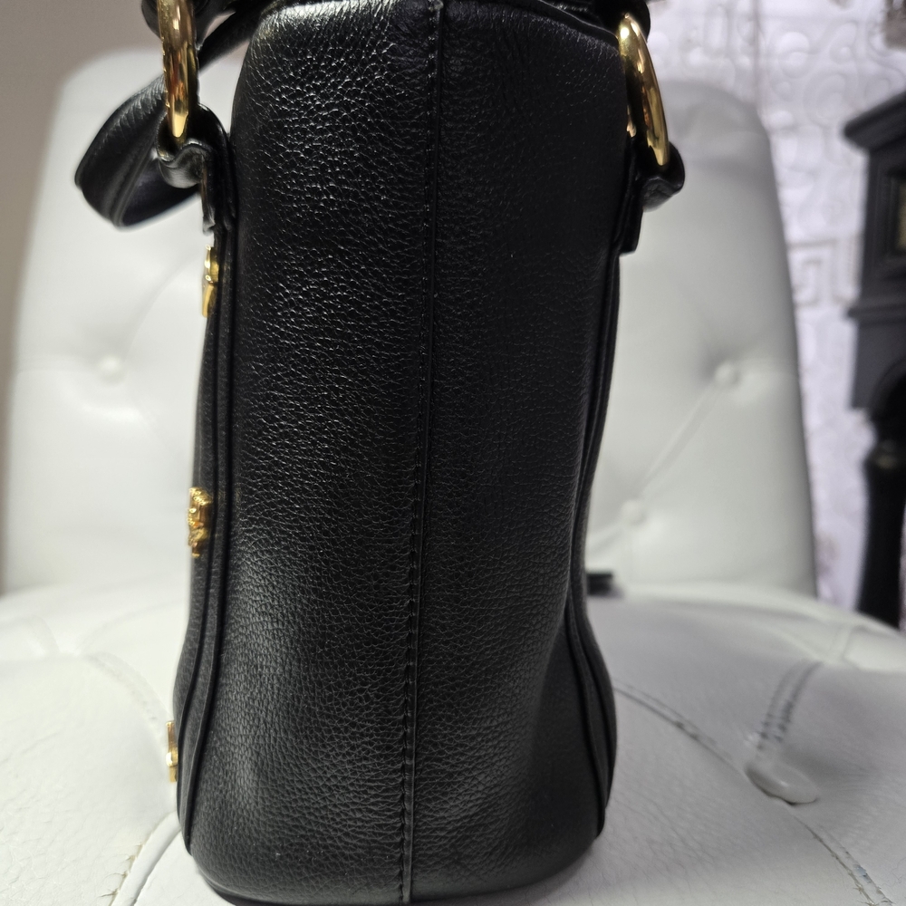 MCM Black Leather Tote Bag Mini - Picture 4 of 8